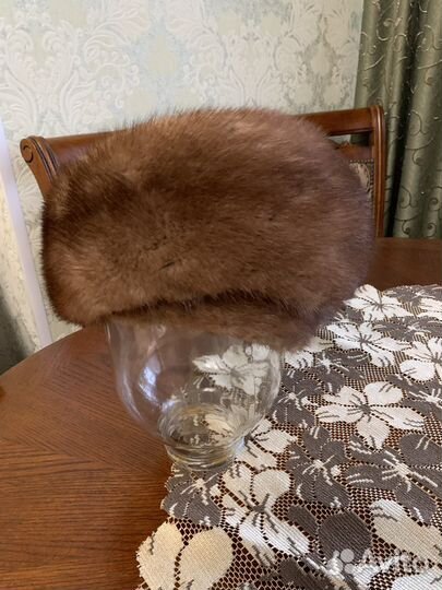 Шапка норковая женская 58 размер