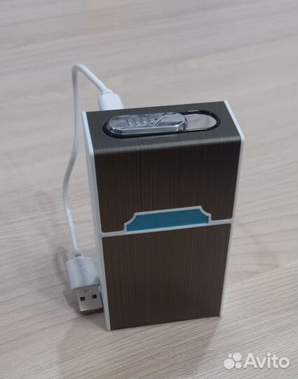 Портсигар металический с USB зажигалкой