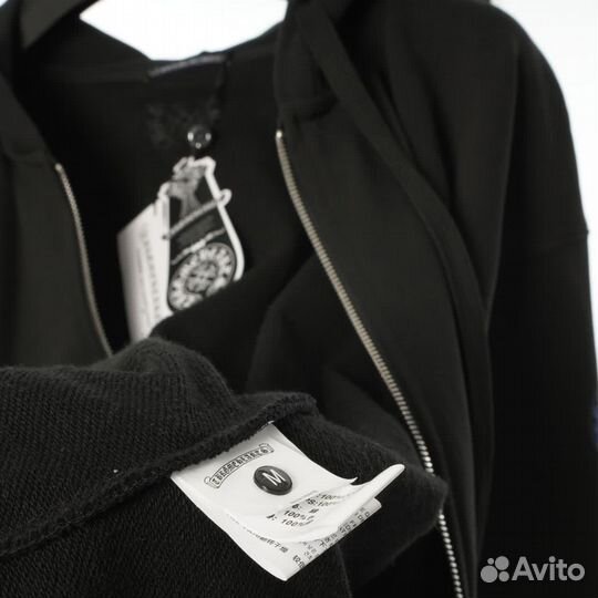 Зип худи Chrome hearts чёрное