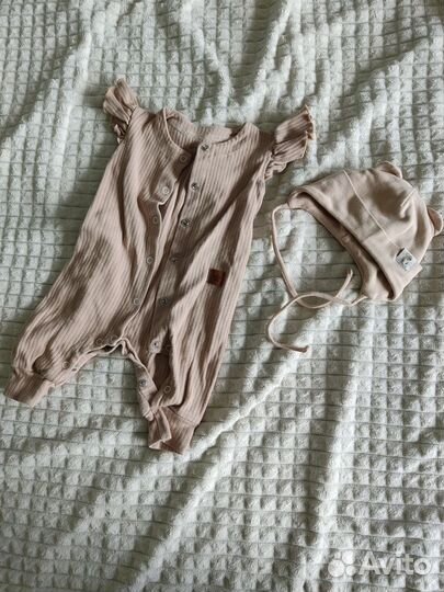 Пакет вещей слипы, боди, пеленки 56-62