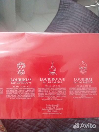 Christian Louboutin 7шт по 9мл парфюм