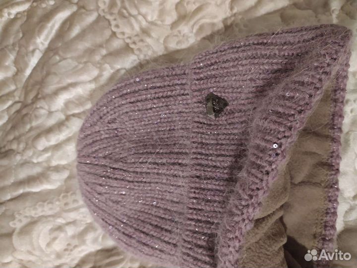 Шапка ангора зимняя женская новая