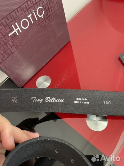 Ремень мужской кожаный