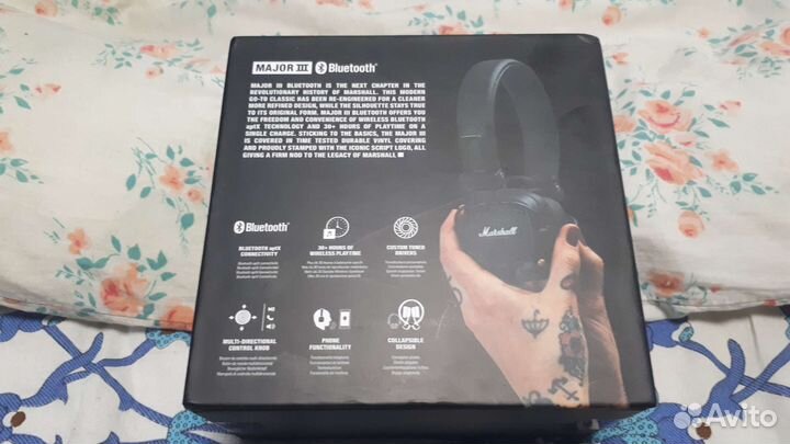 Беспроводные Bluetooth-наушники Marshall Major III