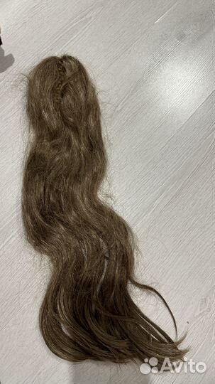 Хвост шиньон накладной на ленте и на крабе