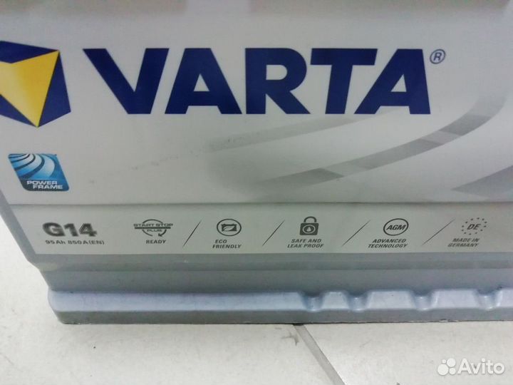Аккумулятор бу Varta G14 AGM агм 95 100Ah гар 1год