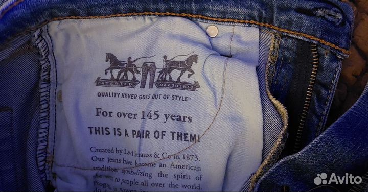 Джинсы мужские levis