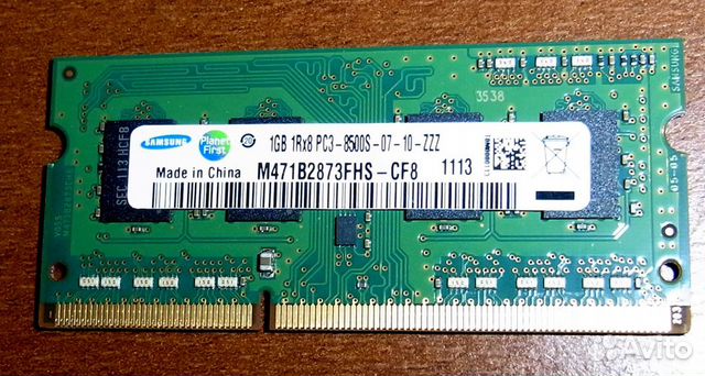 Модуль памяти ddr3 1 Гб samsung