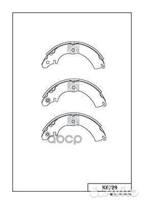 Тормозные колодки барабанные mitsubishi lancer