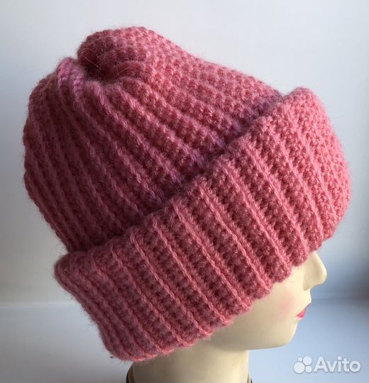 Шапка вязаная, ручная работа