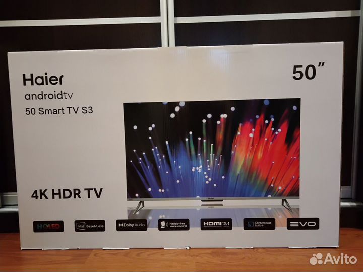 Новые телевизоры haier 50 SMART TV S3, qled, 4K