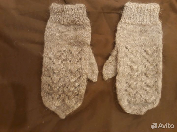 Пуховые варежки