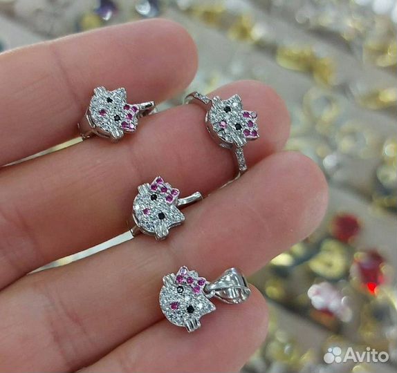 Серебро 925 детские серьги