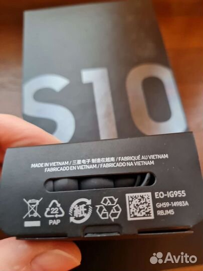 Наушники samsung AKG от мобильного телефона S10e