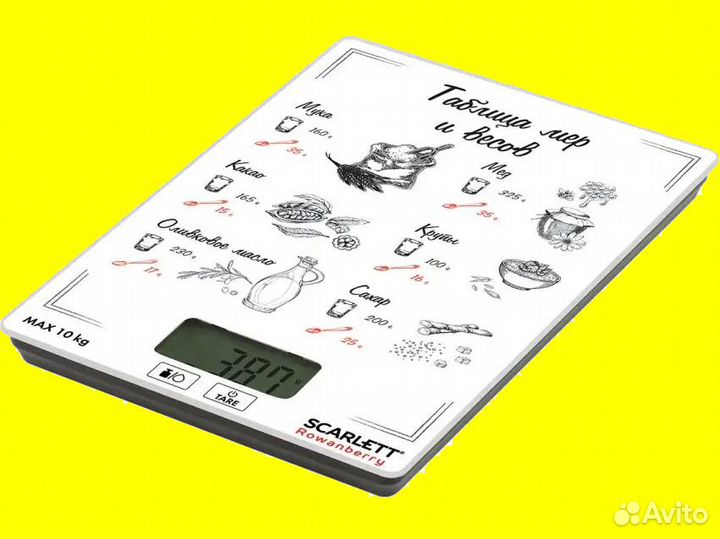 Весы кухонные электронные 10кг Scarlett SC-KS57P95