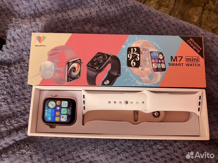 SMART watch M7 mini розовые