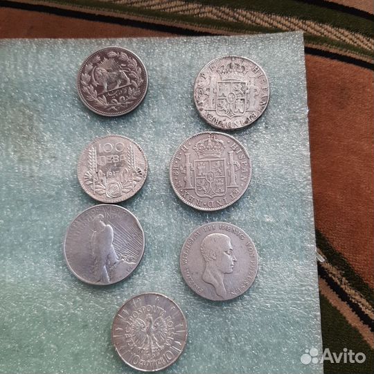 Иностранные монеты серебро
