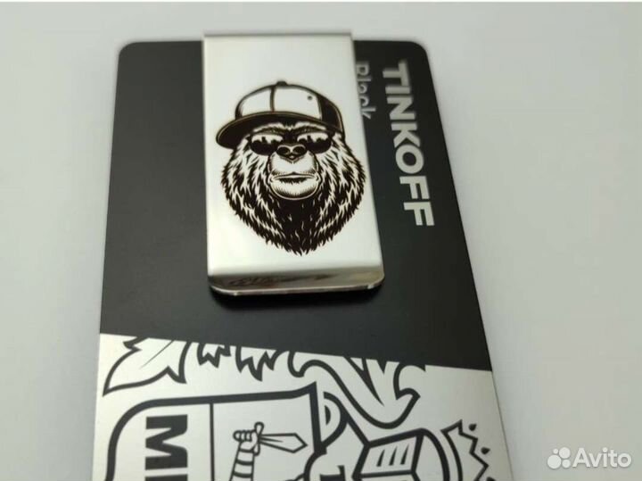 Зажим для денег металлический