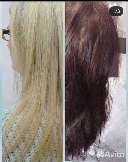 Смывка черного цвета в блонд за один день