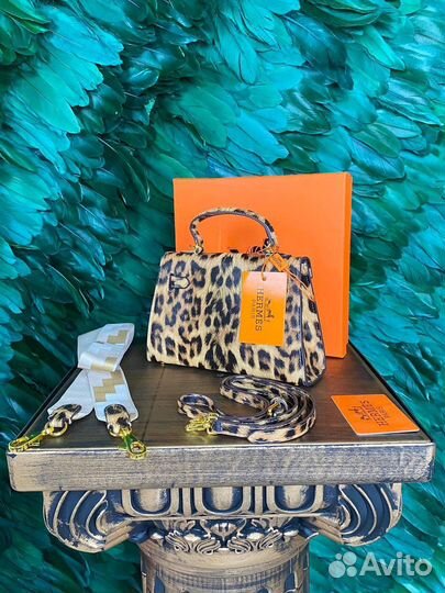 Сумка женская hermes leopard