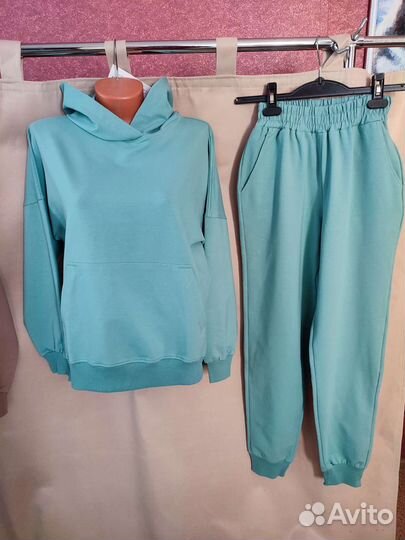 Спортивный костюм женский новый, фисташка, р.46-54