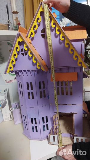 Большой кукольный домик деревянный