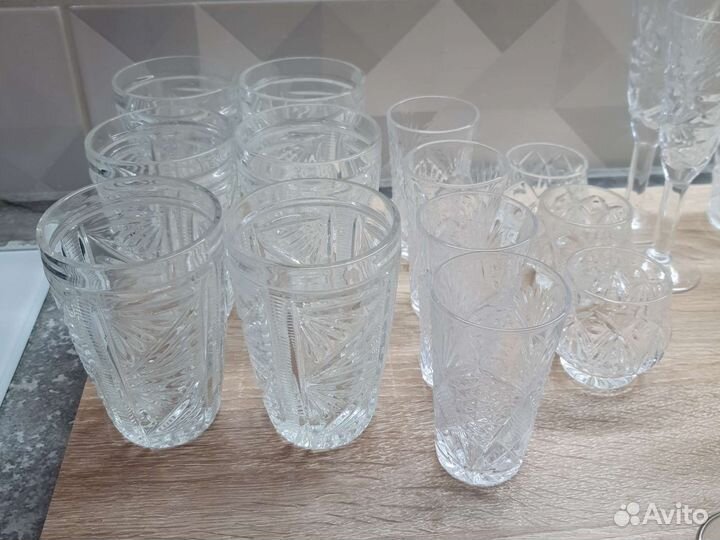 Хрустальные фужеры бокалы СССР