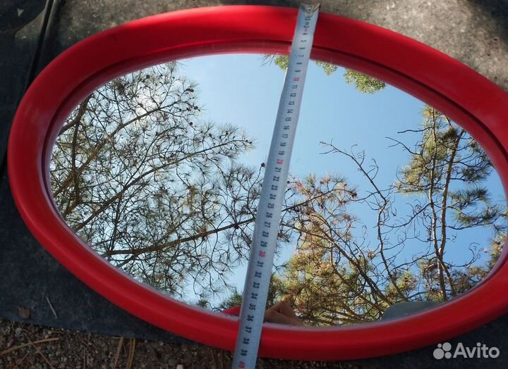 Зеркало овальное 60x38см настенное для ванной СССР