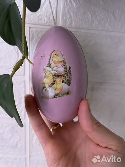 Металлическое пасхальное яйцо шкатулка