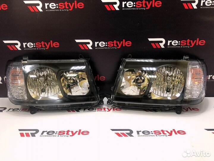 Фары Land Cruiser 100 2003-2007г Темные
