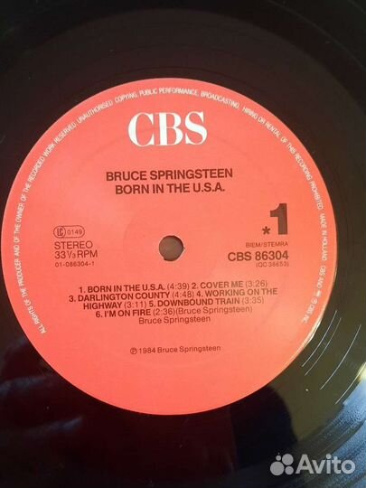 Bruce springsteen Born in the USA винил lp