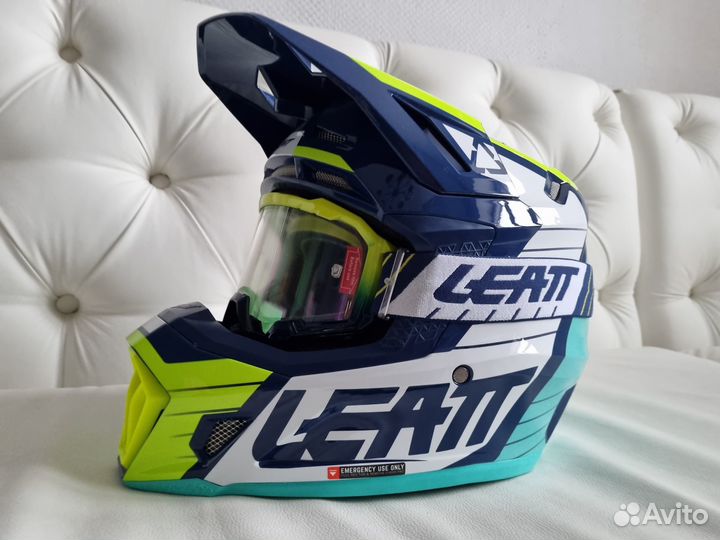 Шлем Leatt Moto 7.5 V23 Blue Enduro