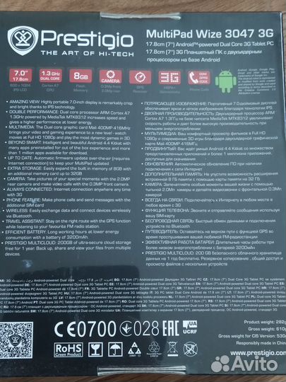 Новый планшет Prestigio MultiPad wize 3047