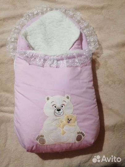 Конверт на выписку зимний для девочки