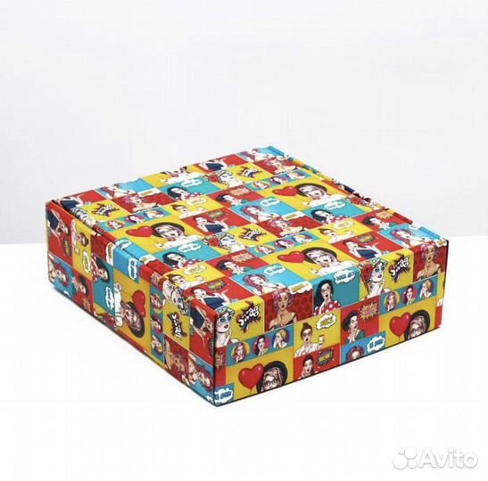 Подарочная коробка «pop-art”