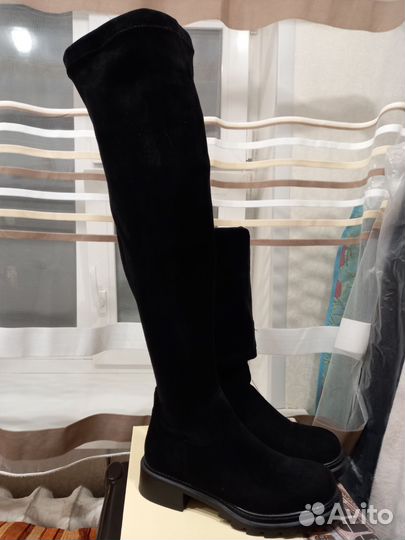 Зимние женские сапоги 38 ботфорты