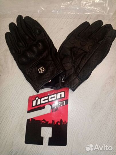 Мотоперчатки кожаные