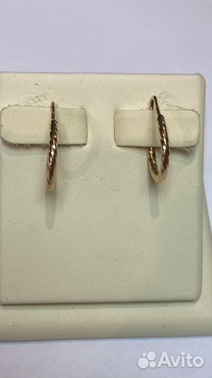 Серьги золотые