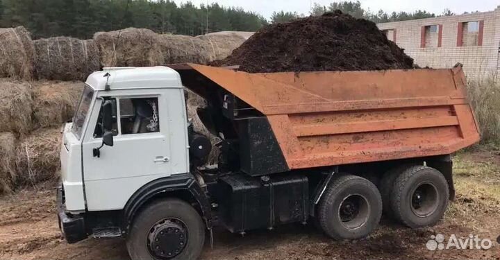 Навоз прошлогодний,земля,торф,песок,щебень