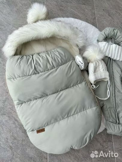 Конверт на выписку зимний для мальчика новый