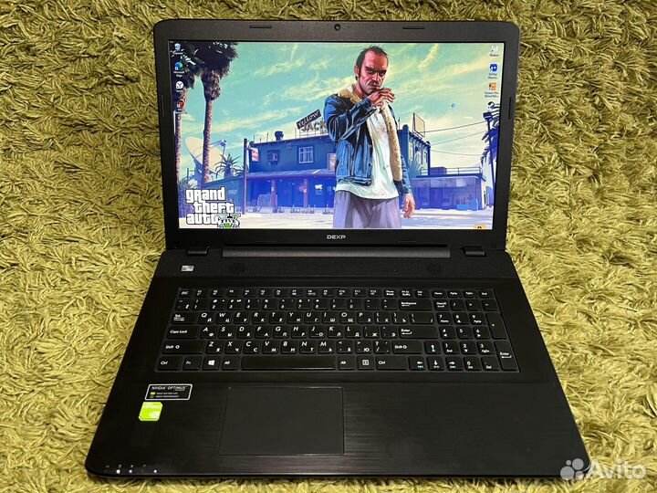 Игровой ноутбук Dexp 8Gb/nvidia GeForce 930M/SSD