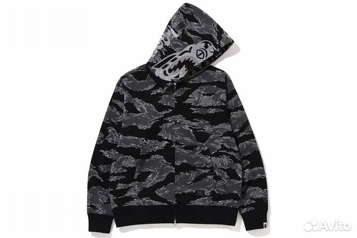 Bape tiger зип худи как у OG Buda