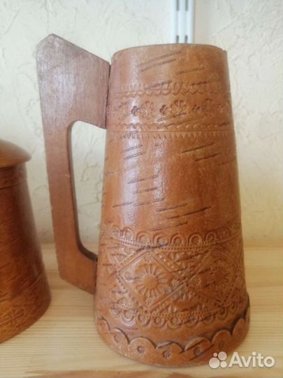 Кружка советская из бересты
