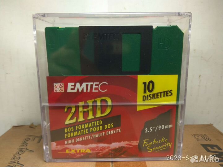 Дискеты 3.5 emtek(basf) 2hd