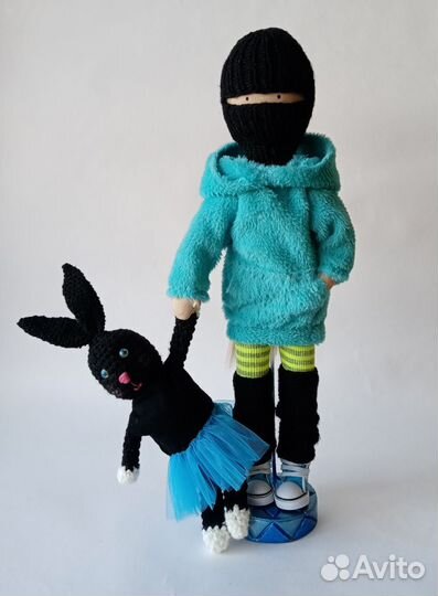 Интерьерная текстильная кукла