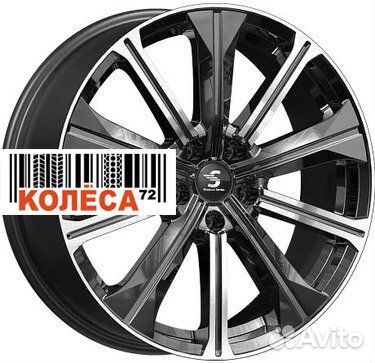 Skad кр013 7x19 5x108 ET45 Dia60.1 Diamond Black Gris