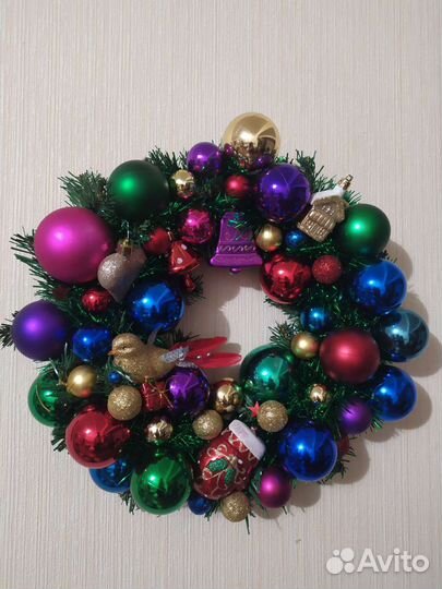 Украшение венок для Нового года