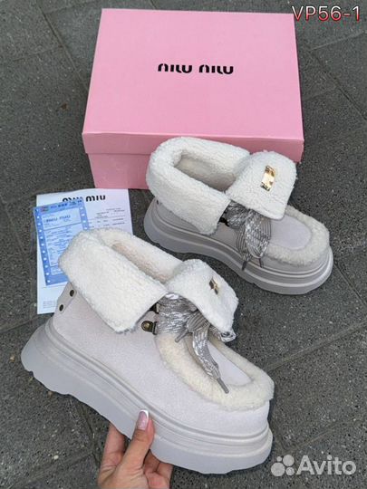 Ботинки женские зимние Miu Miu