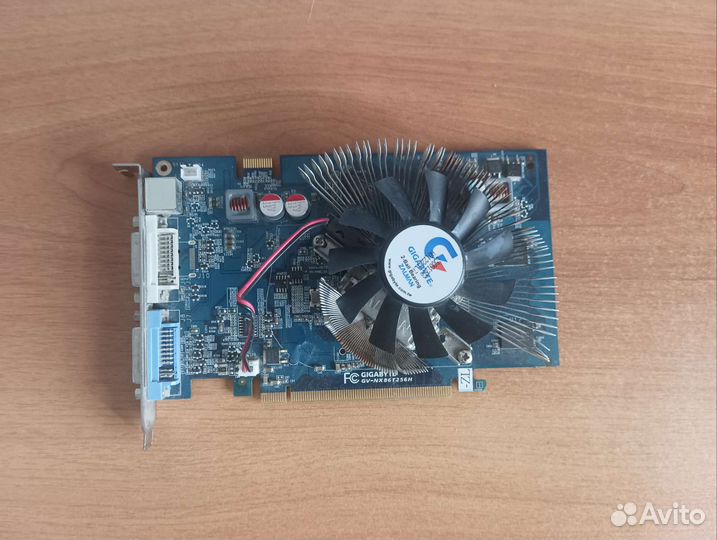 Видеокарта gigabyte gv-nx 86t256h