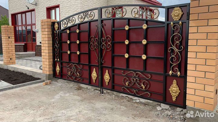 Ворота кованые